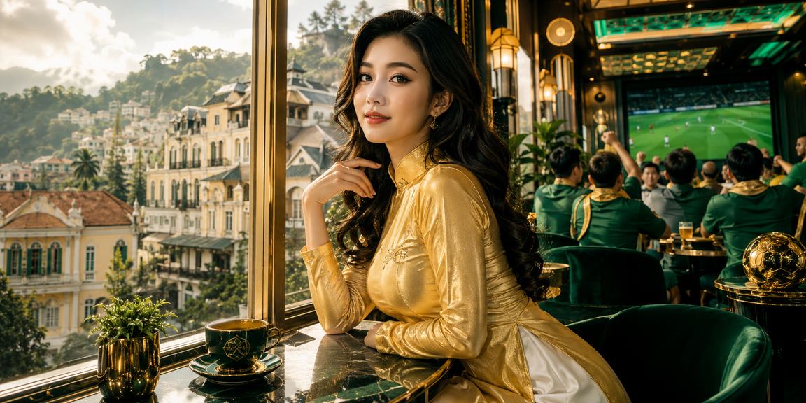 Trò chơi bài tại Đà Lạt với áo dài truyền thống