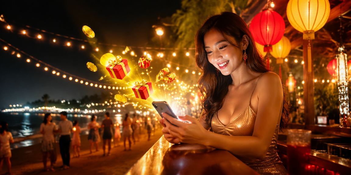 Người chơi truy cập 3107 trên điện thoại tại chợ đêm Phú Quốc